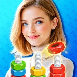 Biểu tượng Blush Screw Sort: Secret Girls